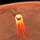 Simulation of InSight approaching Mars